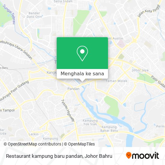 Peta Restaurant kampung baru pandan