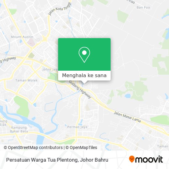 Peta Persatuan Warga Tua Plentong