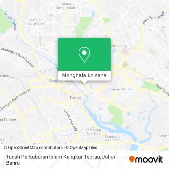 Peta Tanah Perkuburan Islam Kangkar Tebrau