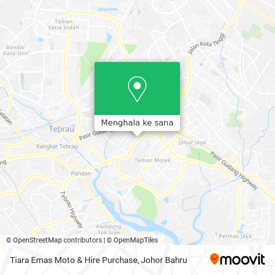 Peta Tiara Emas Moto & Hire Purchase