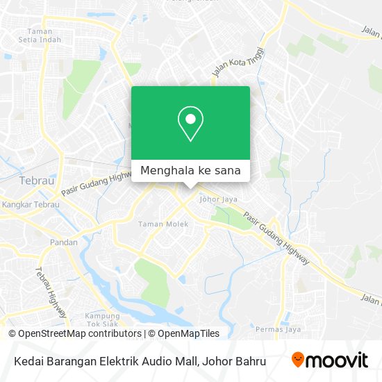 Peta Kedai Barangan Elektrik Audio Mall