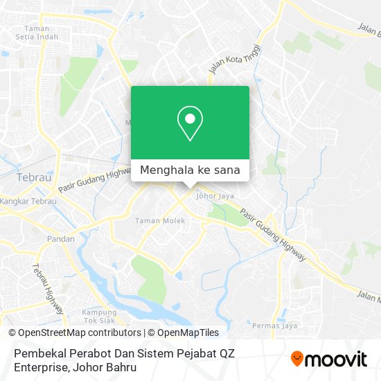 Peta Pembekal Perabot Dan Sistem Pejabat QZ Enterprise