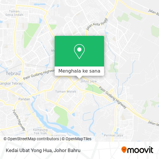Peta Kedai Ubat Yong Hua
