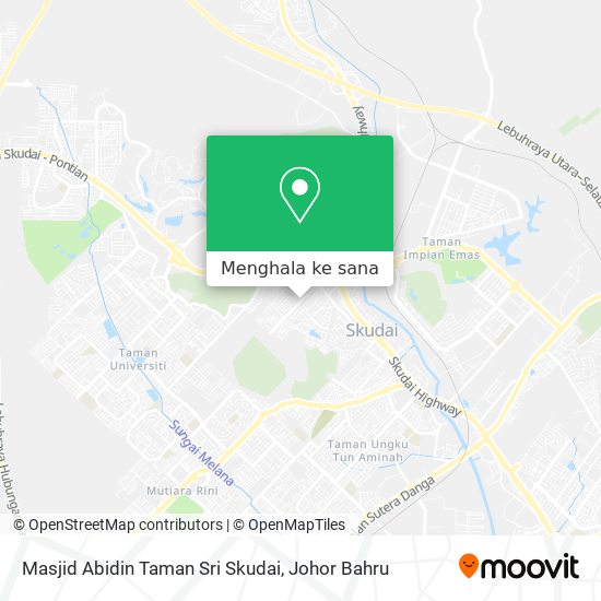 Peta Masjid Abidin Taman Sri Skudai