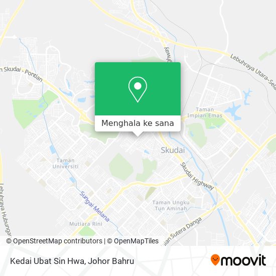Peta Kedai Ubat Sin Hwa