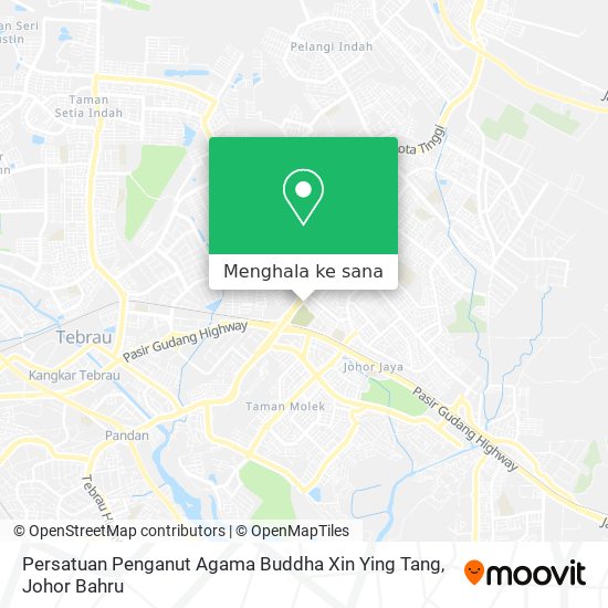 Peta Persatuan Penganut Agama Buddha Xin Ying Tang