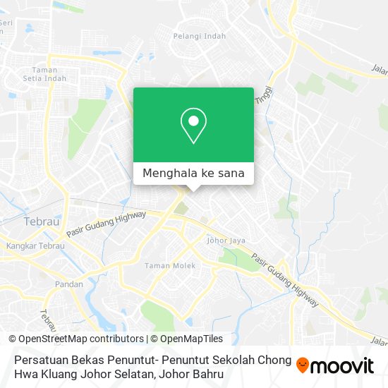 Peta Persatuan Bekas Penuntut- Penuntut Sekolah Chong Hwa Kluang Johor Selatan