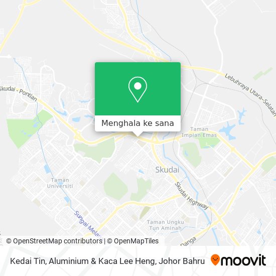Peta Kedai Tin, Aluminium & Kaca Lee Heng