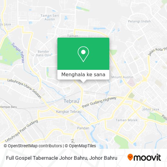 Peta Full Gospel Tabernacle Johor Bahru