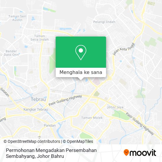 Peta Permohonan Mengadakan Persembahan Sembahyang