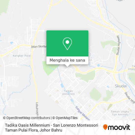 Peta Tadika Oasis Millennium - San Lorenzo Montessori Taman Pulai Flora
