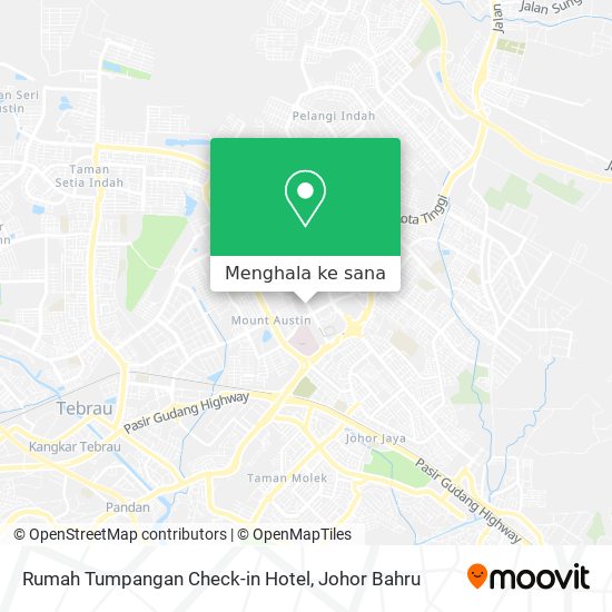 Peta Rumah Tumpangan Check-in Hotel