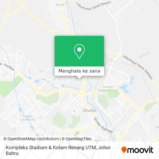 Peta Kompleks Stadium & Kolam Renang UTM