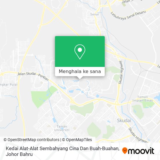 Peta Kedai Alat-Alat Sembahyang Cina Dan Buah-Buahan