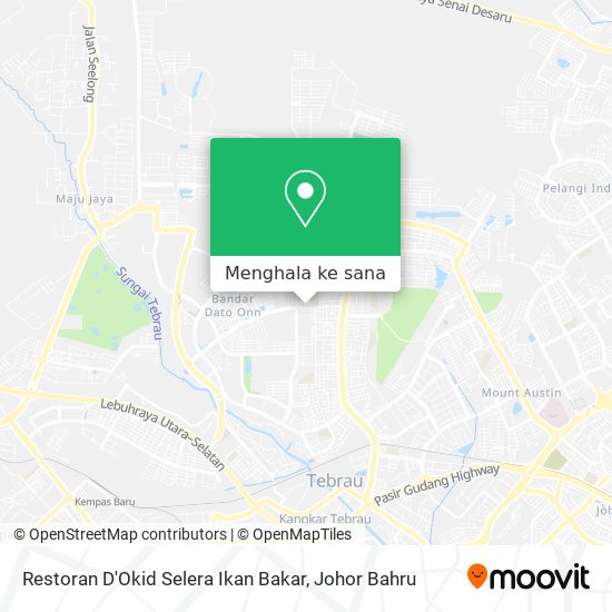 Peta Restoran D'Okid Selera Ikan Bakar