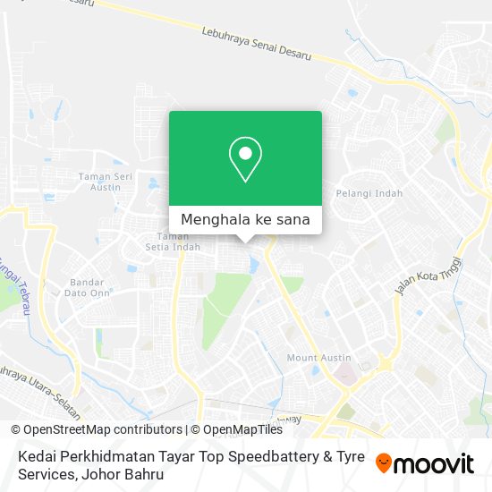 Peta Kedai Perkhidmatan Tayar Top Speedbattery & Tyre Services