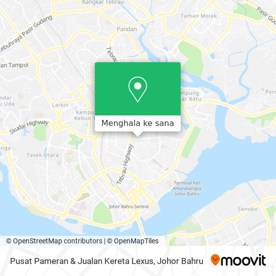 Peta Pusat Pameran & Jualan Kereta Lexus