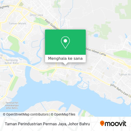 Peta Taman Perindustrian Permas Jaya