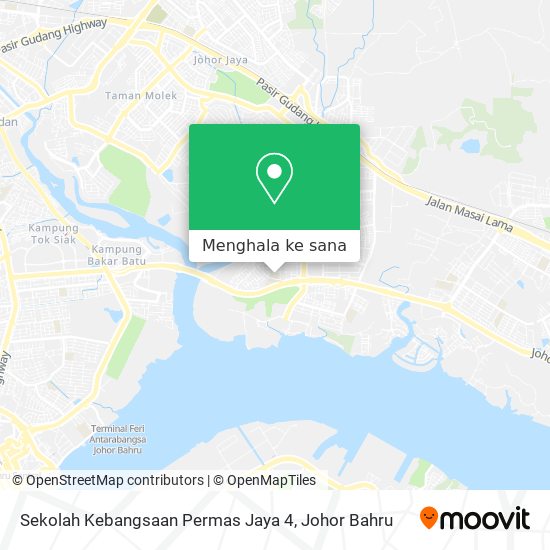 Peta Sekolah Kebangsaan Permas Jaya 4