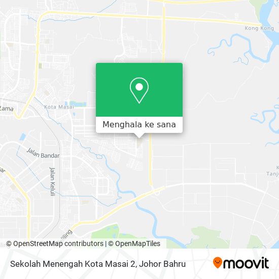 Peta Sekolah Menengah Kota Masai 2