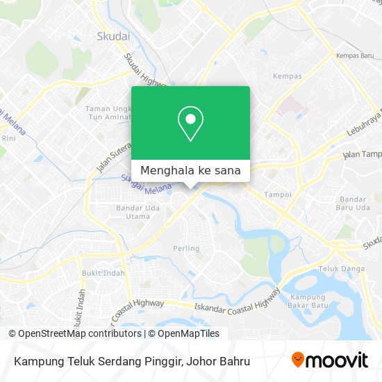 Peta Kampung Teluk Serdang Pinggir