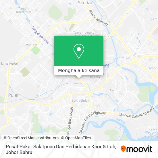 Peta Pusat Pakar Sakitpuan Dan Perbidanan Khor & Loh