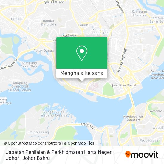 Peta Jabatan Penilaian & Perkhidmatan Harta Negeri Johor