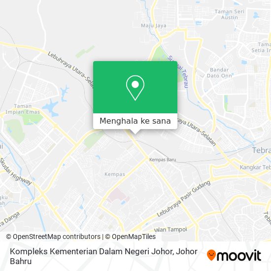 Peta Kompleks Kementerian Dalam Negeri Johor