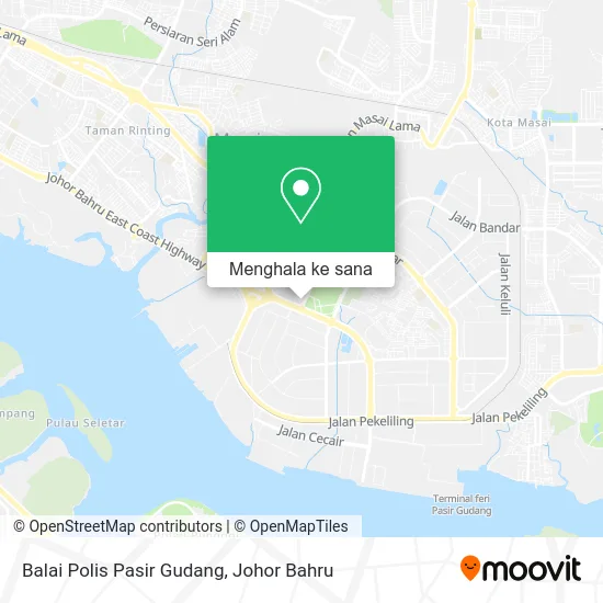 Peta Balai Polis Pasir Gudang