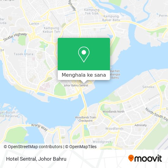 Peta Hotel Sentral