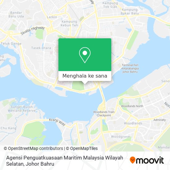 Peta Agensi Penguatkuasaan Maritim Malaysia Wilayah Selatan