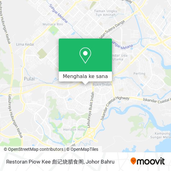 Peta Restoran Piow Kee 彪记烧腊食阁