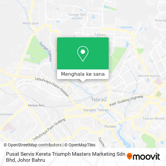 Peta Pusat Servis Kereta Triumph Masters Marketing Sdn Bhd