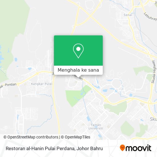 Peta Restoran al-Hanin Pulai Perdana