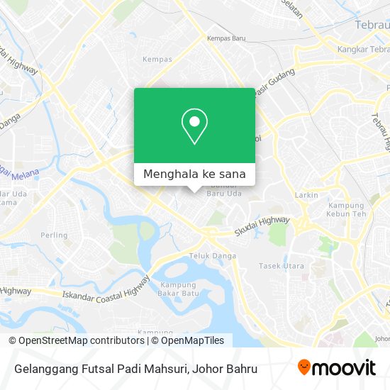 Peta Gelanggang Futsal Padi Mahsuri