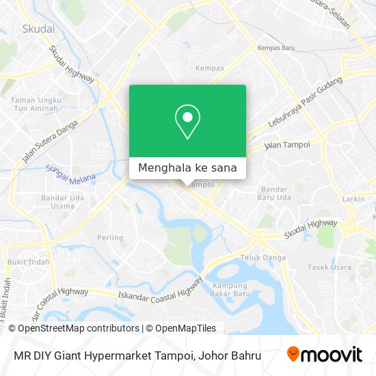 Peta MR DIY Giant Hypermarket Tampoi