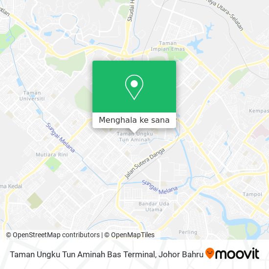 Peta Taman Ungku Tun Aminah Bas Terminal