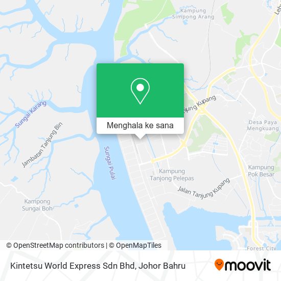 Peta Kintetsu World Express Sdn Bhd