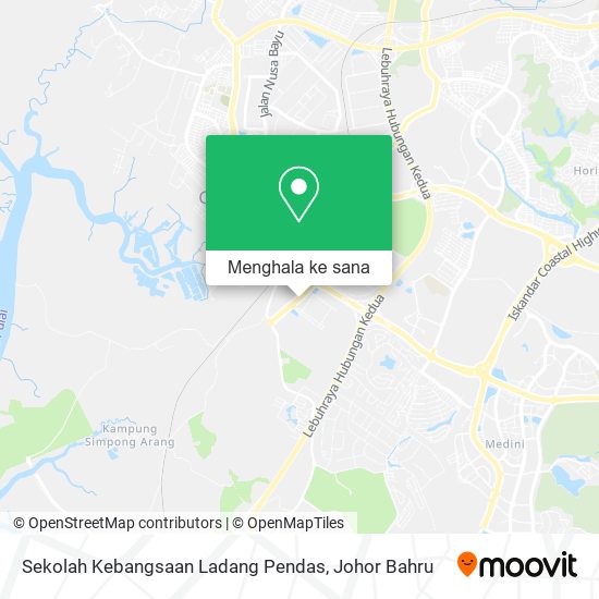 Peta Sekolah Kebangsaan Ladang Pendas