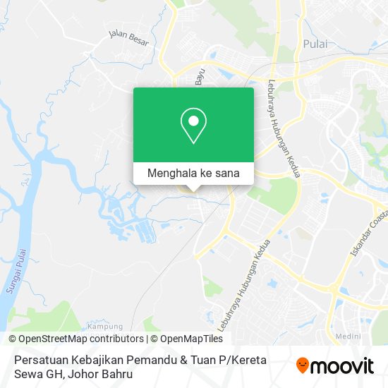 Peta Persatuan Kebajikan Pemandu & Tuan P / Kereta Sewa GH