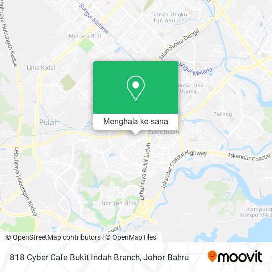 Peta 818 Cyber Cafe Bukit Indah Branch