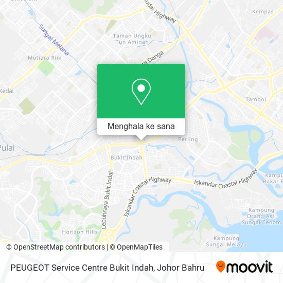 Peta PEUGEOT Service Centre Bukit Indah