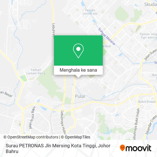 Peta Surau PETRONAS Jln Mersing Kota Tinggi