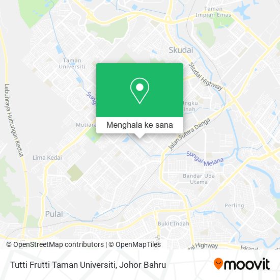 Peta Tutti Frutti Taman Universiti