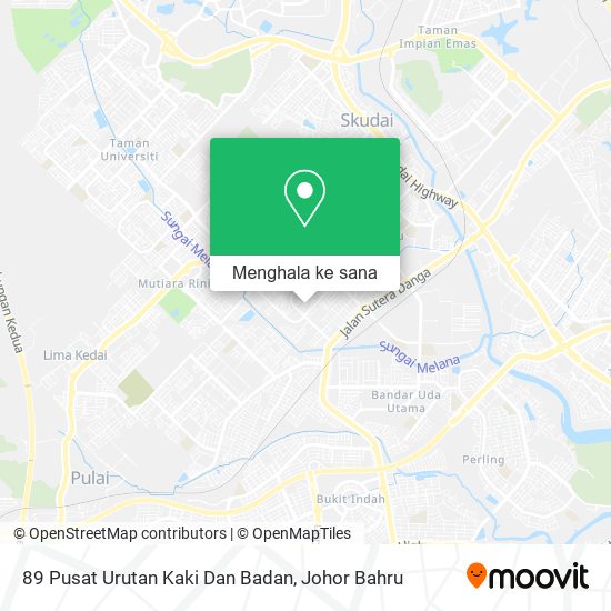 Peta 89 Pusat Urutan Kaki Dan Badan