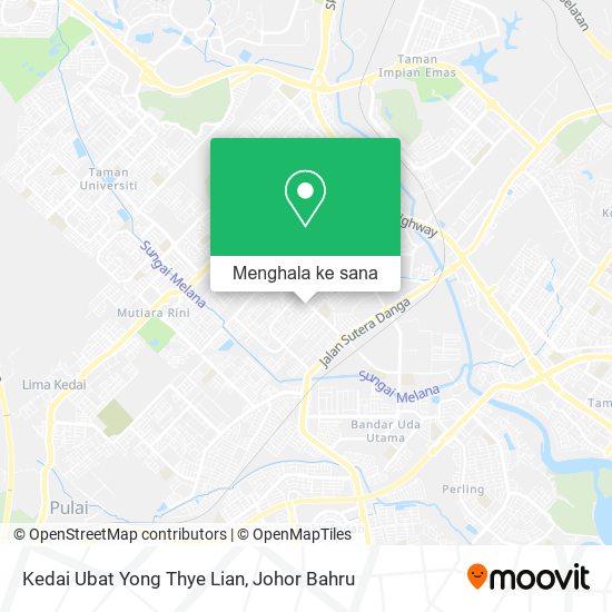 Peta Kedai Ubat Yong Thye Lian