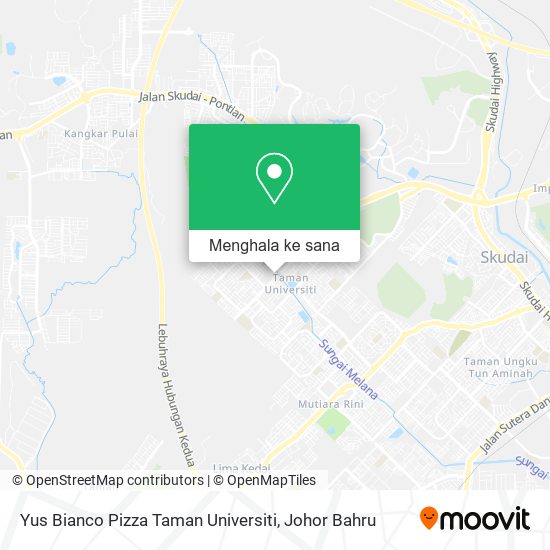 Peta Yus Bianco Pizza Taman Universiti