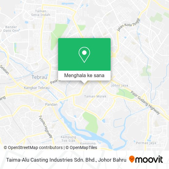 Peta Taima-Alu Casting Industries Sdn. Bhd.