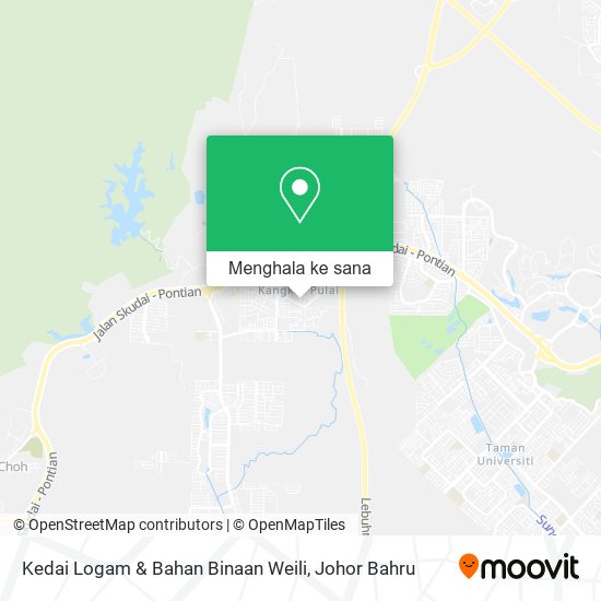 Peta Kedai Logam & Bahan Binaan Weili