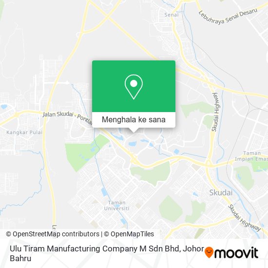 Peta Ulu Tiram Manufacturing Company M Sdn Bhd